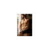 Boxer noir rayé opaque et transparent 
